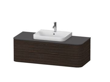 DURAVIT HAPPY D.2 doska pod umývadlo s výrezom 130x55x1,6 cm, orech HP031KM6969 Obrázek - fotka