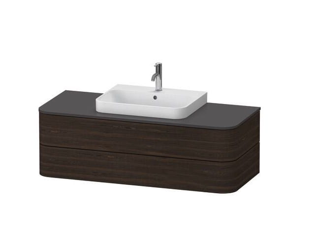 DURAVIT HAPPY D.2 doska pod umývadlo s výrezom 130x55x1,6 cm, orech HP031KM6969 Obrázek - fotka