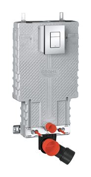 GROHE UNISET montážny prvok pre WC, so splachovacou nádržkou as ovládacím tlačidlom Skate Cosmopolitan, chróm