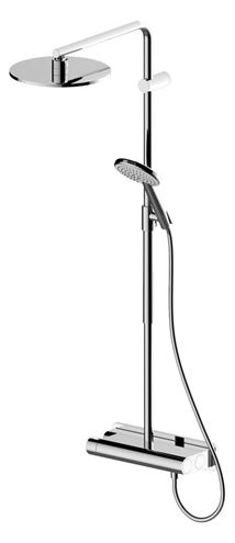 CONCEPT 300 sprchový set s termostatickou batériou, horná sprcha, ručná sprcha s 3 prúdmi, tyč, hadica, chróm PM10021/CO Obrázek - fotka