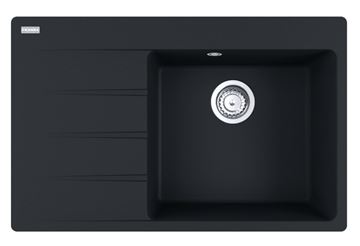 FRANKE CENTRO CNG 611-78 TL/7 fragranitový drez 780x500 mm, odkvapkávač vľavo, matná čierna