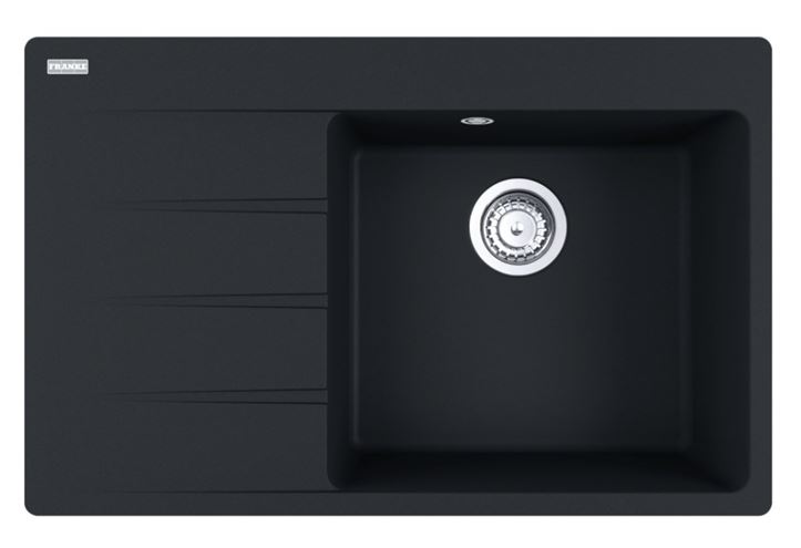 FRANKE CENTRO CNG 611-78 TL/7 fragranitový drez 780x500 mm, odkvapkávač vľavo, matná čierna 114.0637.506 Obrázek - Hlavní obrázek