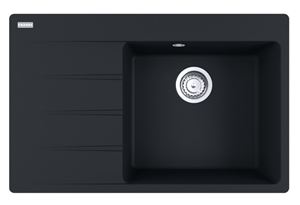 FRANKE CENTRO CNG 611-78 TL/7 fragranitový drez 780x500 mm, odkvapkávač vľavo, matná čierna