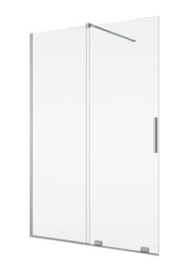 RONAL AMALIA D35S2 sprchové dvere 120x200 cm, posuvné, aluchróm/číre sklo