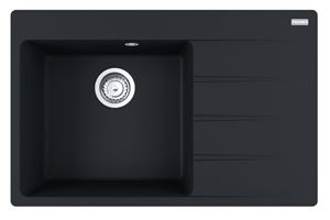 FRANKE CENTRO CNG 611-78 TL/2 fragranitový drez 780x500 mm, odkvapkávač vpravo, matná čierna