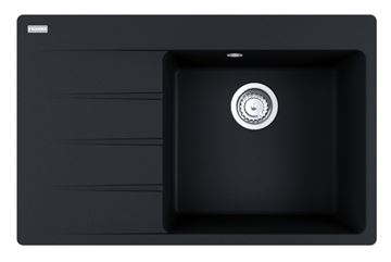 FRANKE CENTRO CNG 611-78 TL/7 fragranitový drez 780x500 mm, odkvapkávač vľavo, onyx