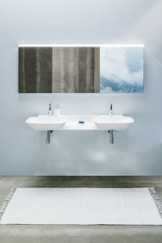 LAUFEN FRAME 25 LED svietidlo na zrkadlo, 4000 K, 30 W, 1800 mm, chróm H4475519000071 Obrázek - fotka