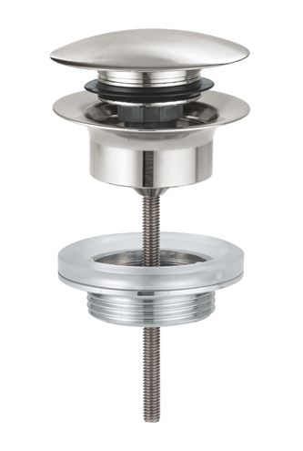 GROHE umývadlový výpust, click-clack, s prepadom, supersteel 65807DC0 Obrázek - Hlavní obrázek