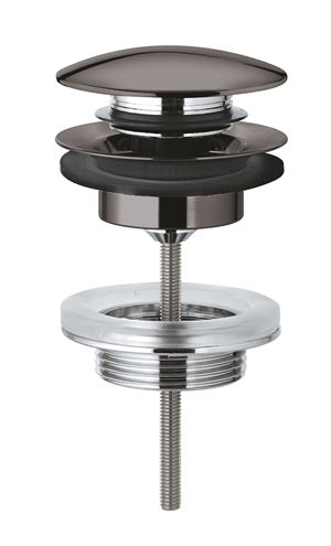 GROHE umývadlový výpust, click-clack, s prepadom, hard graphite 65807A00 Obrázek - Hlavní obrázek