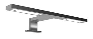 RIHO LED svietidlo na zrkadlo, 4000 K, 300 lm, 4,8 W, 300 mm, chróm