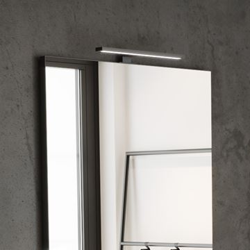 RIHO LED svietidlo na zrkadlo, 4000 K, 300 lm, 4,8 W, 300 mm, chróm 204927 Obrázek - fotka