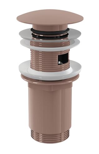 ALCA umývadlová výpusť, click-clack, s prepadom, kartáčovaný red gold A392-RG-B Obrázek - Hlavní obrázek