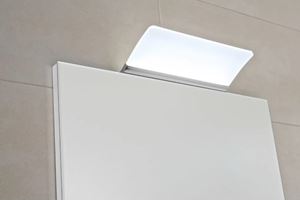 JIKA CLEAR ABI LED svietidlo na zrkadlo, 598 lm, 6 W, 300 mm, chróm