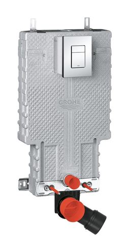 BASIC PRE závesné WC s montážnym prvkom Grohe Uniset, Tornado Flush splachovanie, SoftClose sedátko, chrómové tlačidlo PT1.GRKF-RSC.CR.1 Obrázek - fotka