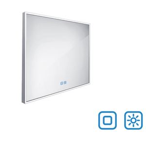 NIMCO ZP 13000 zrkadlo 80x70 cm, reverzibilné, s osvetlením, s reguláciou stmievania a teploty svetla, s dvoma senzormi