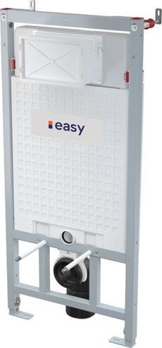 EASY závesné WC s montážnym prvkom Sadromodul, sedátko, biele tlačidlo SET EASY SDK Obrázek - fotka