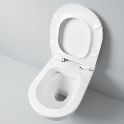 ARTCERAM FILE 2.0 závesné WC s montážnym prvkom Concept Kombifix, Rimless splachovanie, SoftClose sedátko, biele tlačidlo PT2.GEKF-RSC.W.9 Obrázek - fotka