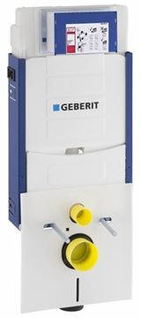 CONCEPT závesné WC s montážnym prvkom Kombifix, Rimfree splachovanie, Soft-close sedátko, biele tlačidlo PT2.GEKF-RSC.WCR.11 Obrázek - fotka