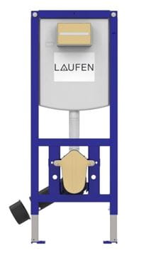 CONCEPT závesné WC s montážnym prvkom Laufen Ineo, Rimfree splachovanie, Soft-close sedátko, chrómové tlačidlo PT2.LADF-RSC.CR.8 Obrázek - fotka