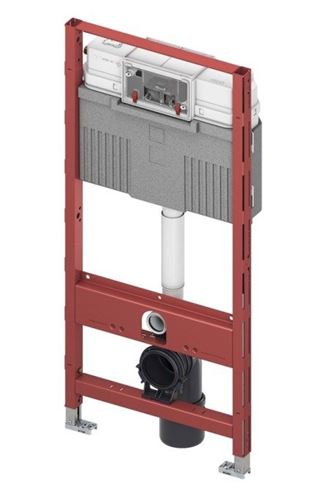 CONCEPT 100 závesné WC s montážnym prvkom TECEprofil, sedátko, biele tlačidlo PT1.TEDF-KK.W.26 Obrázek - fotka