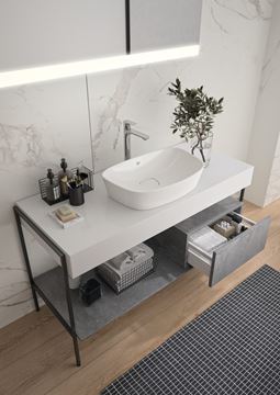 IDEAL STANDARD ADAPTO podporné nohy k rámu 465x720mm, tmavo šedá U8599FY Obrázek - fotka