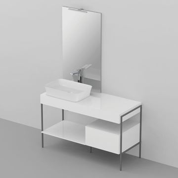 IDEAL STANDARD ADAPTO podporné nohy k rámu 465x720mm, tmavo šedá U8599FY Obrázek - fotka