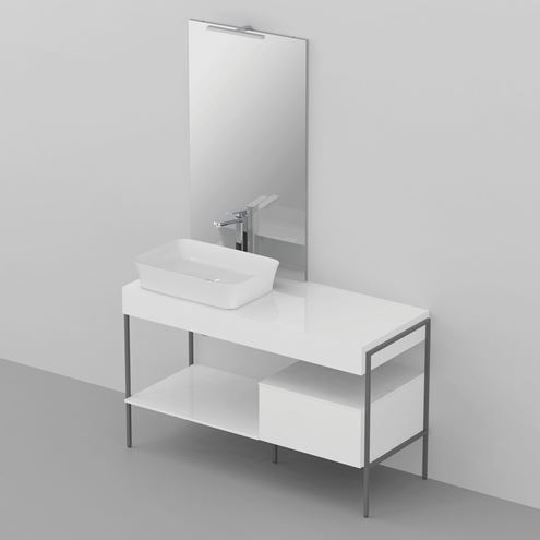 IDEAL STANDARD ADAPTO podporné nohy k rámu 465x720mm, tmavo šedá U8599FY Obrázek - fotka