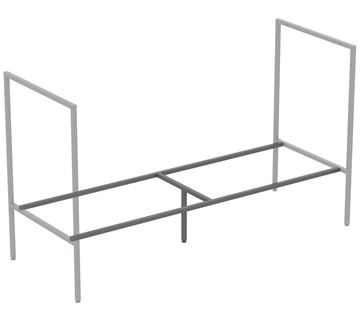 IDEAL STANDARD ADAPTO podporné nohy k rámu 465x720mm, tmavo šedá U8599FY Obrázek - fotka