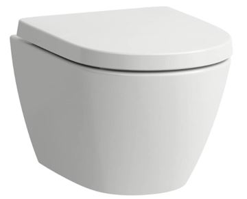 LAUFEN FIORA závesné WC s montážnym prvkom Laufen Ineo CW102, Rimless splachovanie, SoftClose sedátko, chrómové tlačidlo PT2.LADF-RSC.CR.6 Obrázek - fotka