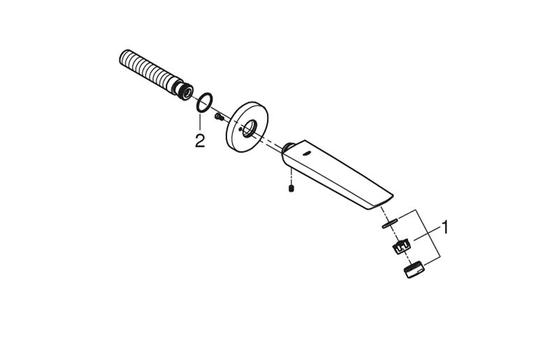 GROHE EUROSMART vaňový vpust, čierna 134482433 Obrázek - fotka