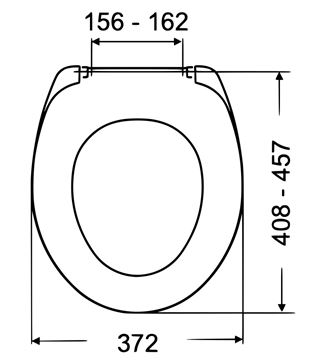 CONCEPT 100 WC sedadlo CONCEPT 100 N Technický nákres