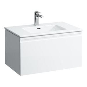 LAUFEN PRO S skrinka s umývadlom 80x50x46 cm, 1 zásuvka, lesklá biela