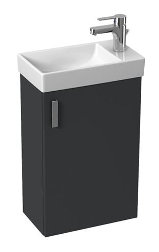 JIKA PETIT skrinka s umývadlom 40x23x69, 5 cm, 1 dvierka, šedá H45J5111753011 Obrázek - Hlavní obrázek