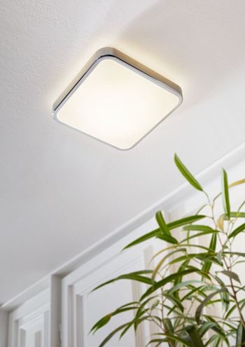 EGLO MANILVA 1 stropné LED svietidlo, 3000 K, 1100 lm, 290x290 mm, chróm 96229 Obrázek - fotka