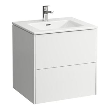 LAUFEN PRO S skrinka s umývadlom 60x50x61 cm, 2 zásuvky, Push-open, s organizérom, matná biela