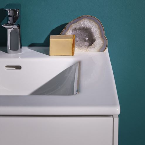 LAUFEN PRO S skrinka s umývadlom 60x50x61 cm, 2 zásuvky, Push-open, s organizérom, lesklá biela H8649602611041 Obrázek - fotka