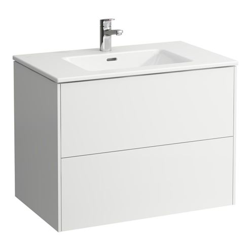 LAUFEN PRO S skrinka s umývadlom 80x50x61 cm, 2 zásuvky, Push-open, s organizérom, lesklá biela H8649612611041 Obrázek - Hlavní obrázek
