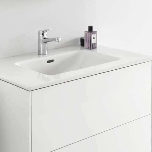 LAUFEN PRO S skrinka s umývadlom 80x50x61 cm, 2 zásuvky, Push-open, s organizérom, lesklá biela H8649612611041 Obrázek - fotka
