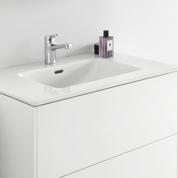 LAUFEN PRO S skrinka s umývadlom 80x50x61 cm, 2 zásuvky, Push-open, s organizérom, lesklá biela H8649612611041 Obrázek - fotka