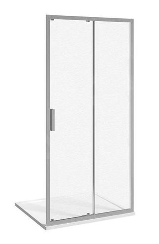 JIKA NION sprchové dvere 140x195 cm, posuvné, strieborná/sklo dymové Artic H2422N80026661 Obrázek - Hlavní obrázek