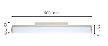 EGLO CALNOVA nástenné LED svietidlo, 4000 K, 1550 lm, 600 mm, matný nikel 94716 Technický nákres