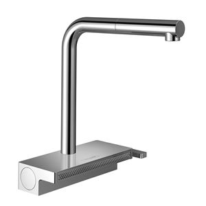 HANSGROHE AQUNO SELECT M81 drezová batéria, s vyťahovacou koncovkou a plochou sprškou, chróm