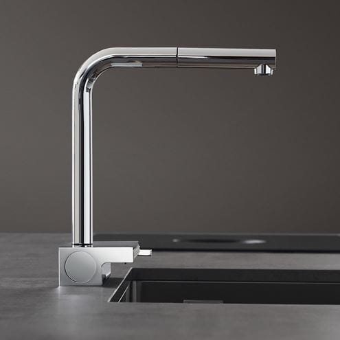 HANSGROHE AQUNO SELECT M81 drezová batéria, s vyťahovacou koncovkou a plochou sprškou, chróm 73836000 Obrázek - fotka
