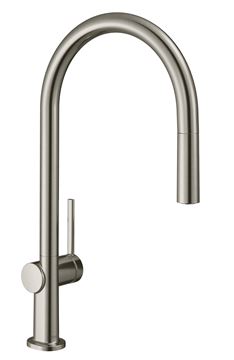 HANSGROHE TALIS M54 drezová batéria, vyťahovacia koncovka, nerez