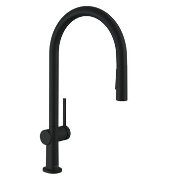 HANSGROHE TALIS M54 drezová batéria, s vyťahovacou sprškou, EcoSmart, matná čierna