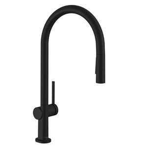 HANSGROHE TALIS M54 drezová batéria, s vyťahovacou sprškou, EcoSmart, matná čierna