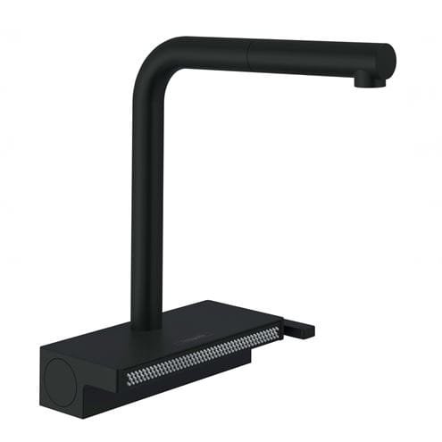 HANSGROHE AQUNO SELECT M81 drezová batéria, s vyťahovacou koncovkou a plochou spŕškou, sBox, EcoSmart, matná čierna 73830670 Obrázek - Hlavní obrázek
