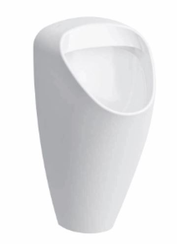 SANELA pisoár Caprino Plus s automatickým splachovačom, napájanie z batérie, integrovaný zdroj, zadný prívod vody, Rimless splachovanie, Bluetooth ovládanie SLP 49RZ Obrázek - Hlavní obrázek