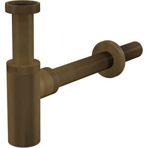 ALCA designový sifón k umývadlu DN32, s prevlečnou maticou 5/4, antický bronz