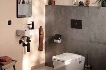 HANSGROHE FLOWSTAR S dizajnový sifón k umývadlu DN32, s prevlečnou maticou 5/4, matná čierna 52105670 Obrázek - fotka